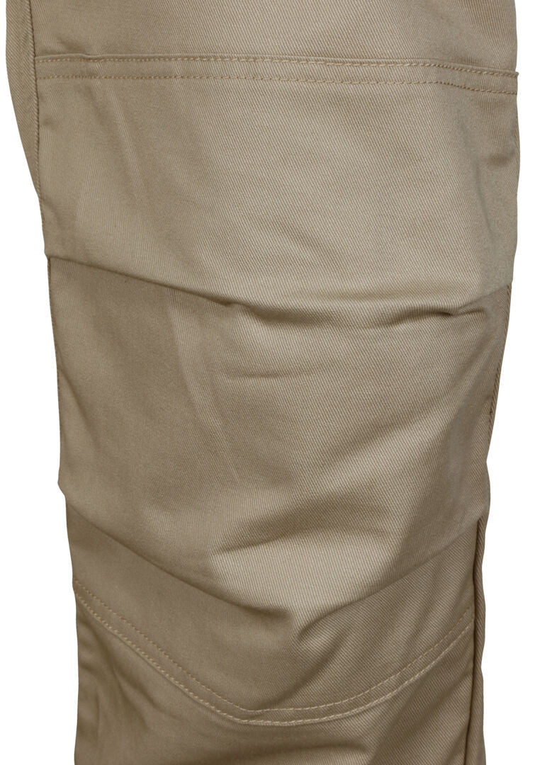 MCR Safety PT2T - MCR Safety FR Gear - Flame Resistant FR Tan Work Pants - 7 oz. 88% Cotton and 12% Nylon Twill Fabric - CAT2 / ATPV 8.6 cal/cm² - Button Up and Zippered Fly Front - Reinforced and Pleated Knees for Easier Bending, Stooping, and Climbing — manufacturer image 8