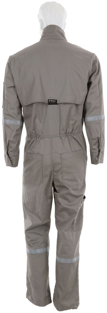 MCR Safety SBC2011 - Summit Breeze® Flame Resistant (FR) Coverall - Gray 7-ounce Cotton Material - Long Sleeve Coverall with Vented Underarms and Back - 1 Inch Silver FR Reflective Stripes -CAT2 — manufacturer image 4