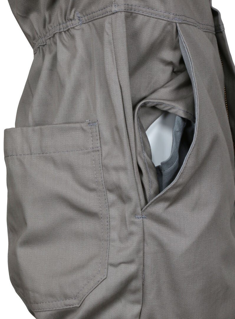 MCR Safety SBC2011 - Summit Breeze® Flame Resistant (FR) Coverall - Gray 7-ounce Cotton Material - Long Sleeve Coverall with Vented Underarms and Back - 1 Inch Silver FR Reflective Stripes -CAT2 — manufacturer image 11