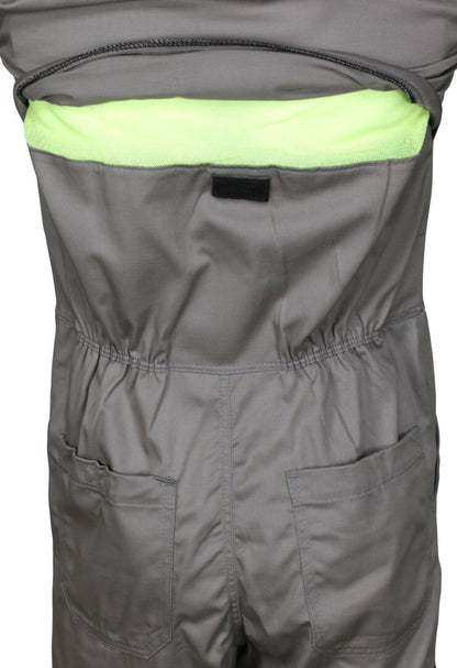 MCR Safety SBC2011 - Summit Breeze® Flame Resistant (FR) Coverall - Gray 7-ounce Cotton Material - Long Sleeve Coverall with Vented Underarms and Back - 1 Inch Silver FR Reflective Stripes -CAT2 — manufacturer image 7