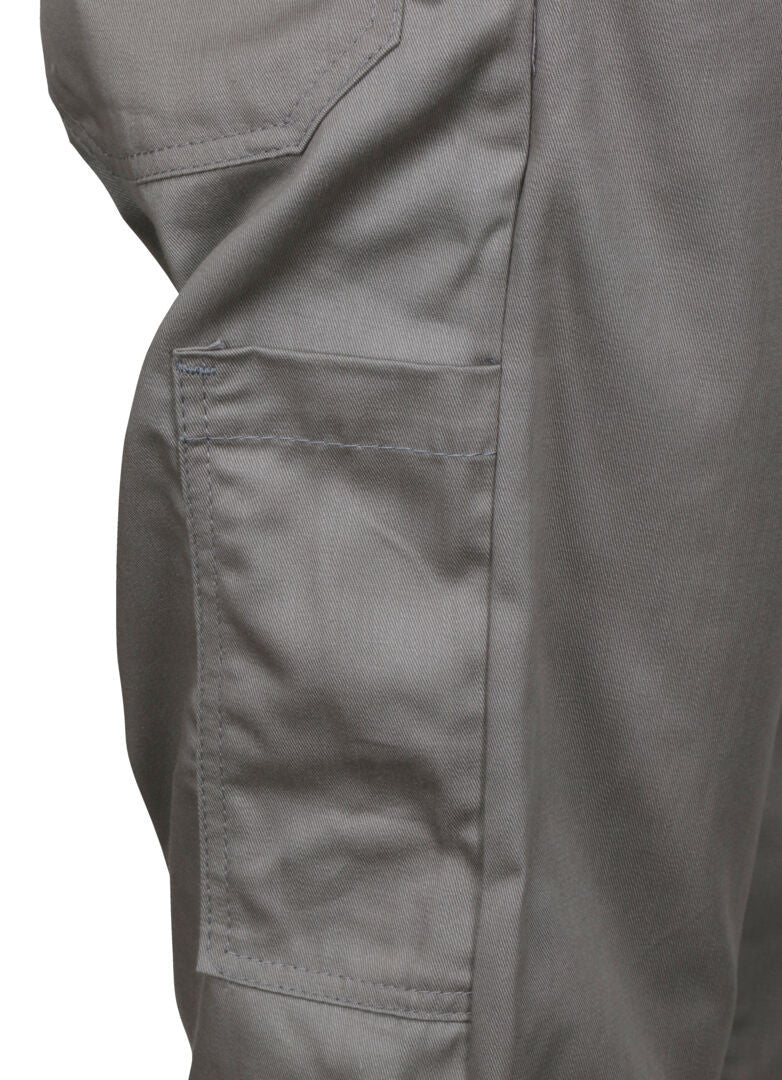 MCR Safety SBC2011 - Summit Breeze® Flame Resistant (FR) Coverall - Gray 7-ounce Cotton Material - Long Sleeve Coverall with Vented Underarms and Back - 1 Inch Silver FR Reflective Stripes -CAT2 — manufacturer image 12