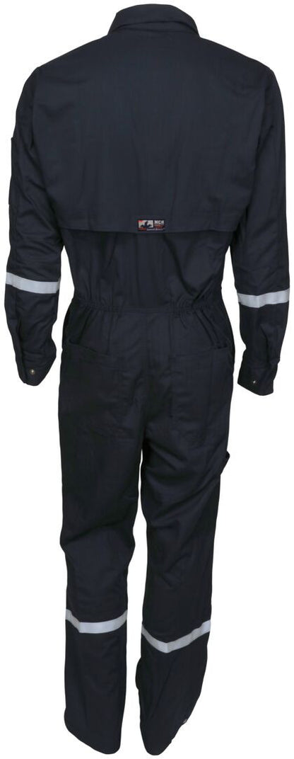 MCR Safety SBC2012 - Summit Breeze® Flame Resistant (FR) Coverall - Navy Blue 7-ounce Cotton Material - Long Sleeve - 1 Inch Silver FR Reflective Stripes, CAT2 - Patented Underarm and Back Vents, the Ultimate Solution for Comfort, Protection, and Heat Str — manufacturer image 4
