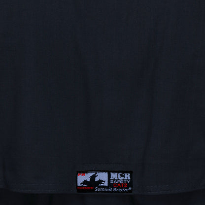 MCR Safety SBC2012 - Summit Breeze® Flame Resistant (FR) Coverall - Navy Blue 7-ounce Cotton Material - Long Sleeve - 1 Inch Silver FR Reflective Stripes, CAT2 - Patented Underarm and Back Vents, the Ultimate Solution for Comfort, Protection, and Heat Str — manufacturer image 7