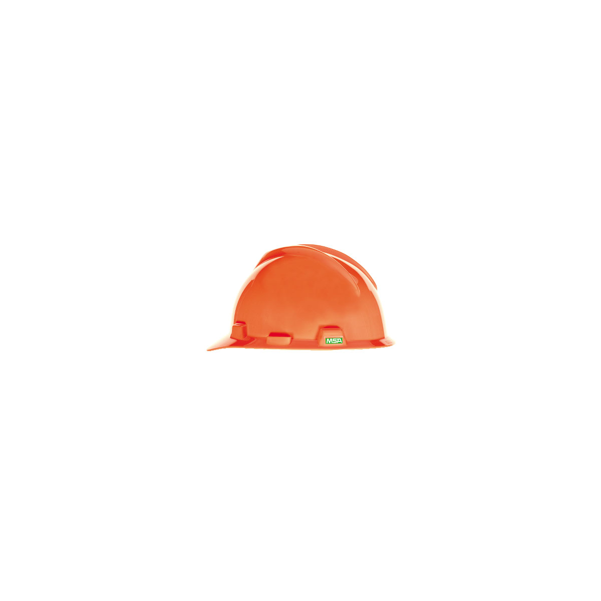 MSA V-Gard® Hard Hat Cap Style - V-Gard Slotted Cap, Hi-Viz Orange, LG, w/Fas-Trac III