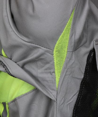 MCR Safety SBC2031 - Summit Breeze® Flame Resistant (FR) Coverall - Gray 7-ounce 100% Cotton - Long Sleeve - 3 Inch Triple Trim FR Reflective Stripes - CAT2 - Patented Underarm and Back Vents - Ultimate Solution for Comfort, Protection, and Heat Stress — manufacturer image 4