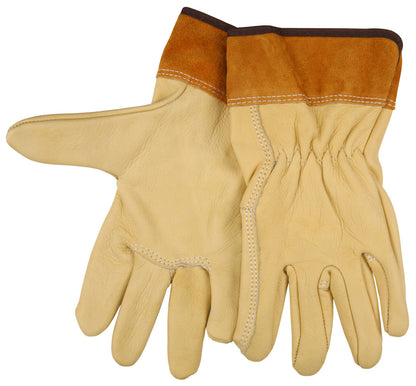 Grain Cowhide Leather MIG/TIG Welding Gloves, Safety Cuff, Select Grade