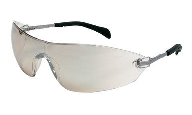 MCR Safety S22 - S22 Series Safety Glasses - Soft Non-Slip Temple Material - Smaller Lens Design - Frameless Design for Unobstructed View - Metal Alloy Hybrid Temples