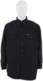 MCR Safety SBS2002 - Summit Breeze® Flame Resistant (FR) Shirt - Navy Blue 7-ounce 100% Cotton Material - Long Sleeve with Vented Underarms and Back - CAT-2 - ASTM F1930 Tested - Zero 2nd and 3rd Degree Burn when wearing our P2D FR Jeans
