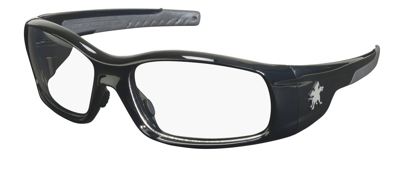 MCR Safety SR1 - Swagger® SR1 Series Safety Glasses - Soft Non-Slip Nose Piece and Temples - Bold Wider Temples and Full Frame Design — manufacturer image 4