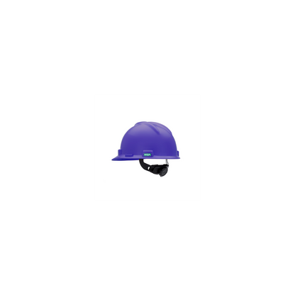 MSA V-Gard® Hard Hat Cap Style - V-Gard Slotted Cap, Purple, w/Fas-Trac III Suspension