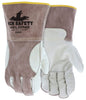 Cowhide MIG/TIG Welding Gloves, Kevlar Sewn, Split Leather Back, 4-Inch Cuff