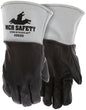 Welding Gloves, Top Grain Pigskin, Kevlar Sewn, Split Cowhide Cuff, Unlined
