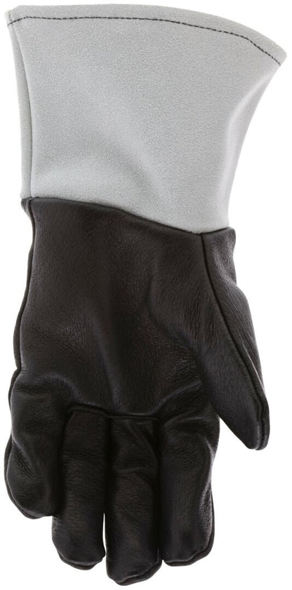 Welding Gloves, Top Grain Pigskin, Kevlar Sewn, Split Cowhide Cuff, Unlined