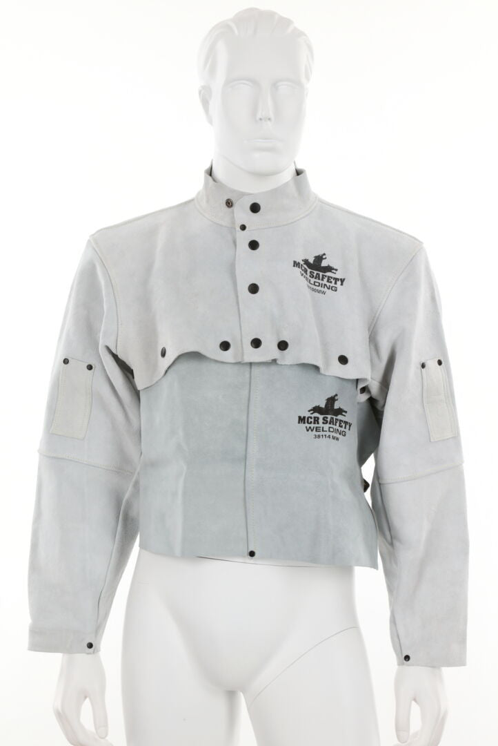 MCR Safety 38114MW - Mphs Welding Leather 14" Bib - manufacturer product image 2