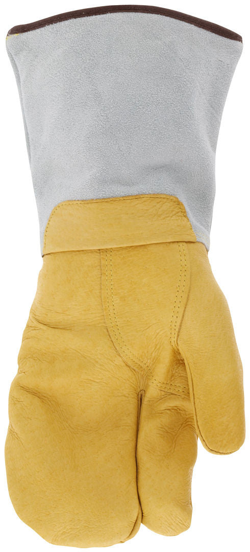 Pigskin Welding Mitt, Wool Lined, 5-Inch Cowhide Gauntlet Cuff