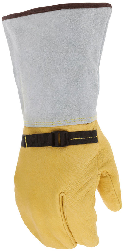Pigskin Welding Mitt, Wool Lined, 5-Inch Cowhide Gauntlet Cuff