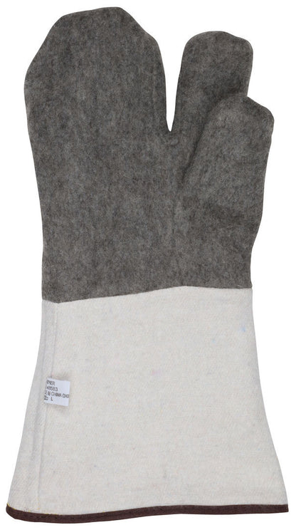 Pigskin Welding Mitt, Wool Lined, 5-Inch Cowhide Gauntlet Cuff