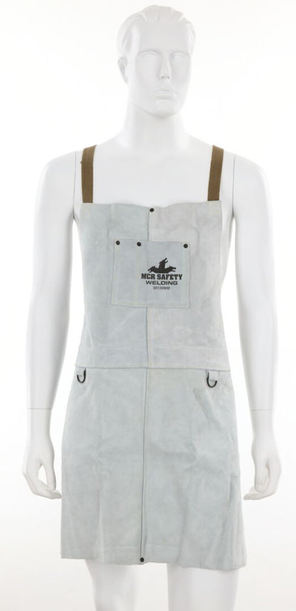 MCR Safety 38130MW - Mphs Welding Leather 24x30 Bib Apron - manufacturer product image 2