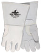 Elkskin Welding Gloves, Kevlar-Sewn, Gauntlet Cuff, Cotton/Foam Lined