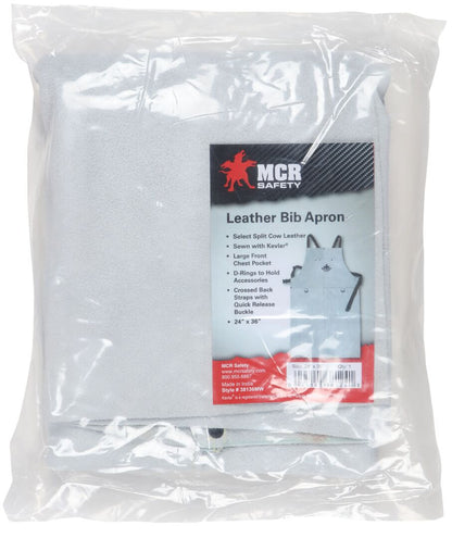 MCR Safety 38136MW - Mphs Welding Leather 24x36 Bib Apron - manufacturer product image 5