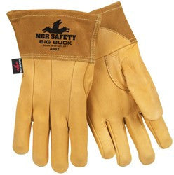 Deerskin MIG/TIG Welding Gloves, Kevlar-Sewn, 2.5-Inch Cuff