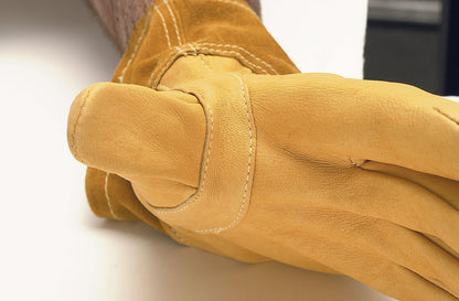 Deerskin MIG/TIG Welding Gloves, Kevlar-Sewn, 2.5-Inch Cuff