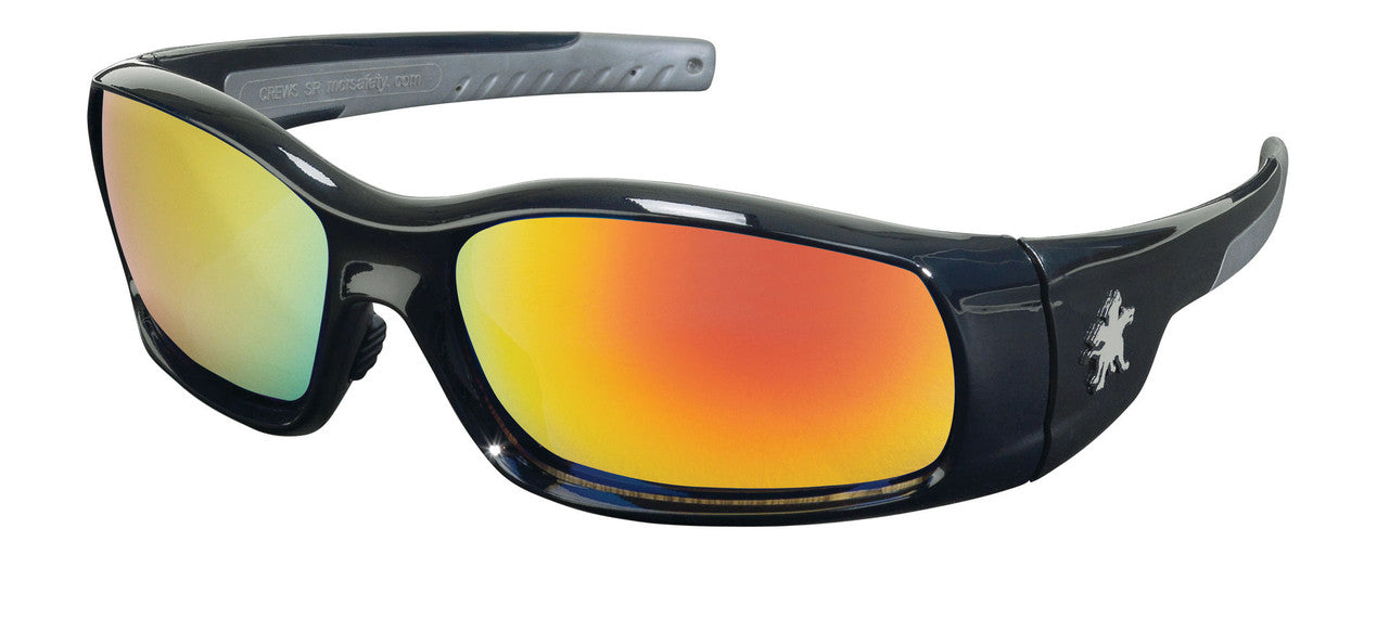MCR Safety SR1 - Swagger® SR1 Series Safety Glasses - Soft Non-Slip Nose Piece and Temples - Bold Wider Temples and Full Frame Design — manufacturer image 14