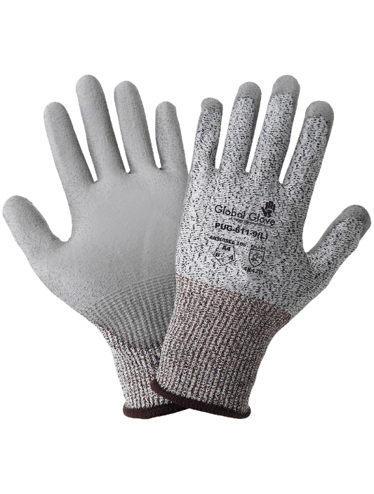 Polyurethane PUG-611-VP Chemical Handling Gloves - cut level A4 - tan