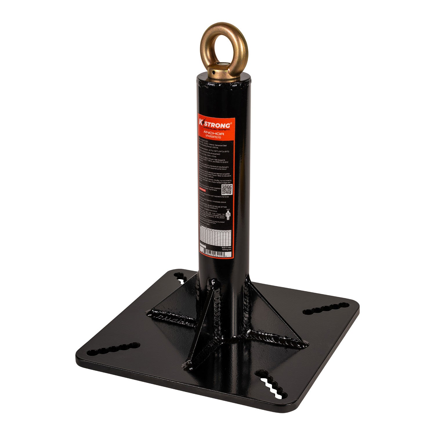 KStrong® 12” End Post for Fixed Systems with Fixed Eye Bolt (ANSI)