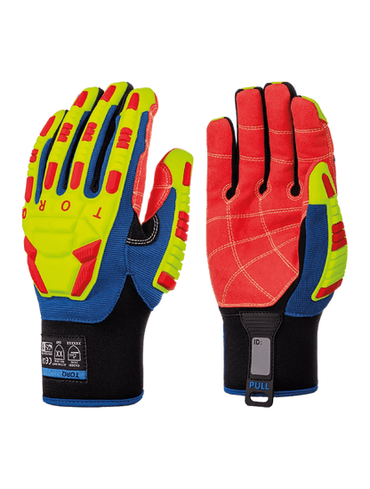 Torq Quantum™ - SKG00035DF - Leather Palm Gloves - cut level A6 - blue