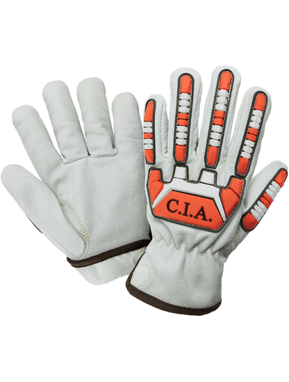 Global Glove - CIA7700 - Leather Drivers Gloves - cut level A7 - red