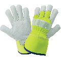 Global Glove - 1100GHV - Leather Palm Gloves - green