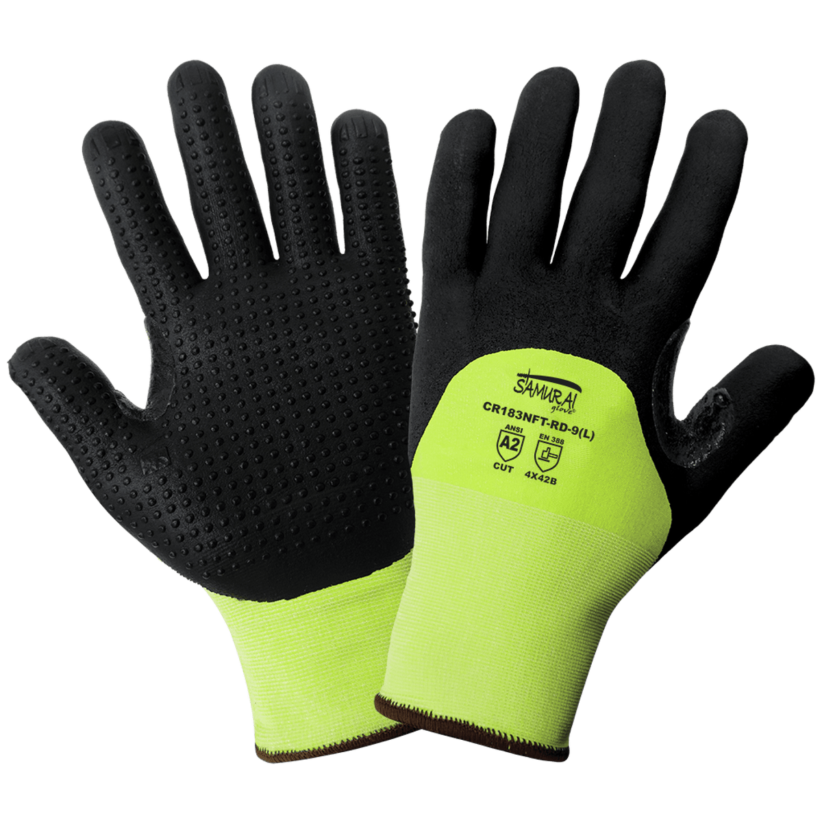 Globus Global Safety - CR183NFT-RD Dotted Gloves