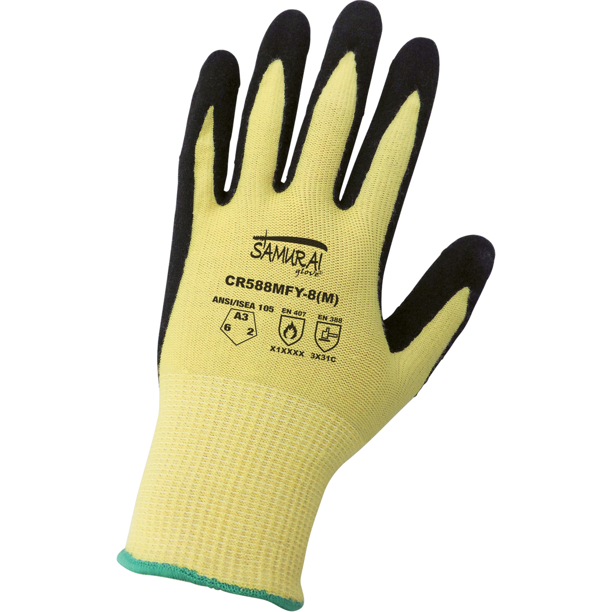 Global Glove CR588MFY-VP – Yellow Vend-Packed Nitrile Gloves – ANSI A3 - view 3
