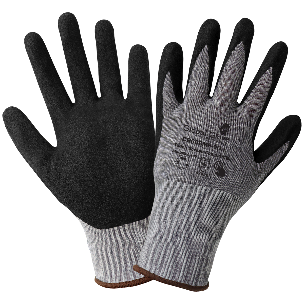 CR608MF Touchscreen Mach-Finish Nitrile Gloves - original manufacturer view; Pack of 12 pairs