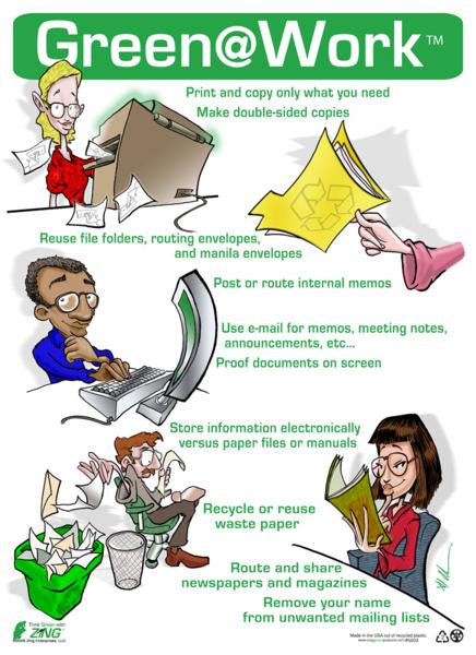 ZING At Work Poster Copy Print Mail Applications 16'X22' - official Zing product image 1