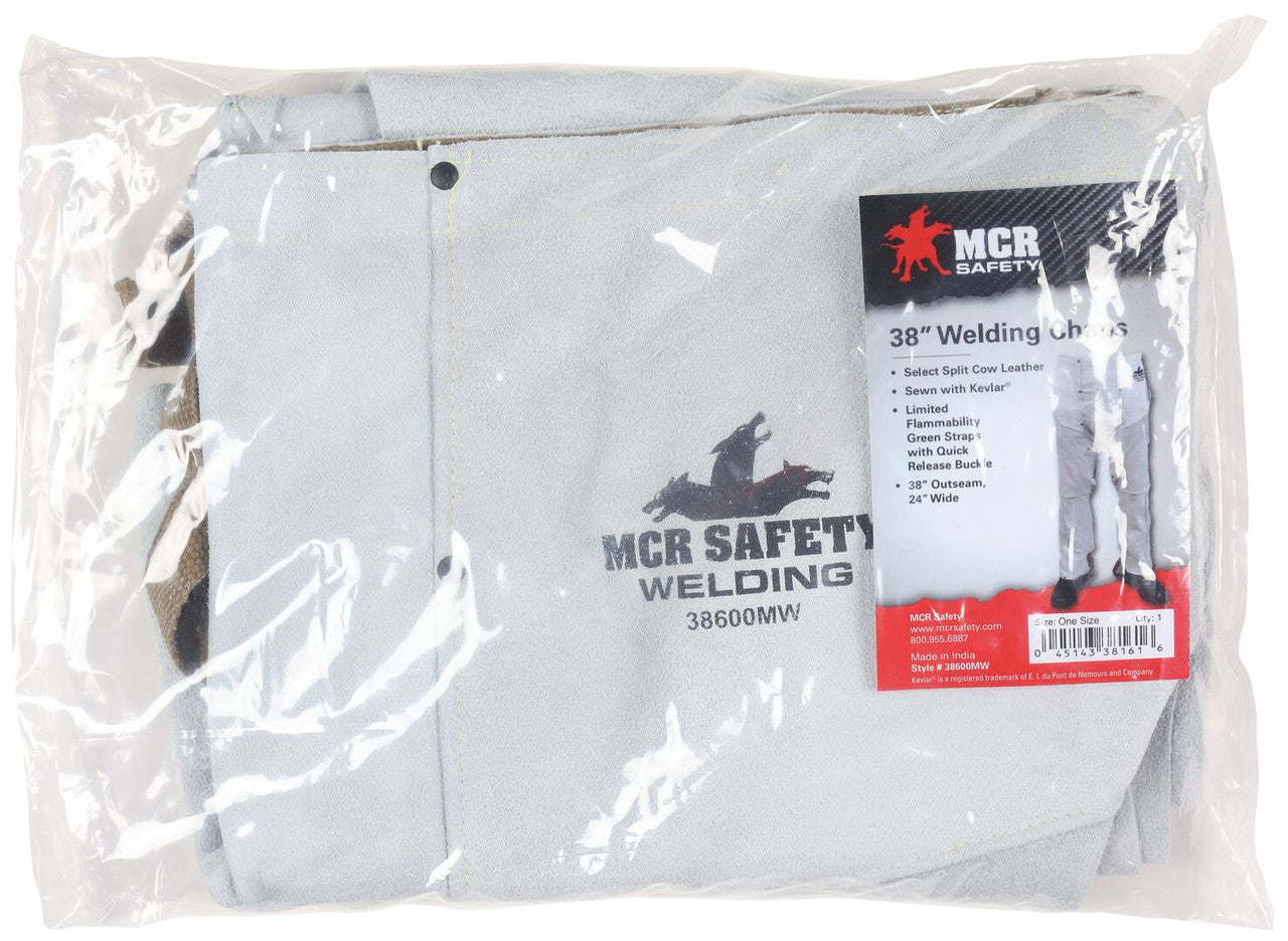 MCR Safety 38600MW - Mphs Welding Leather 38" Chaps - manufacturer product image 6