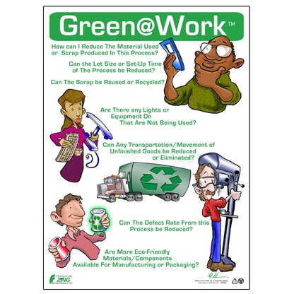 ZING At Work Poster Manufacturing Application 16'X22' - official Zing product image 1