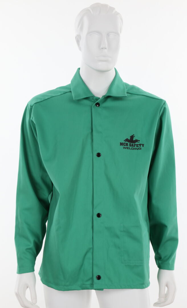 MCR Safety 39030 - F/R GREEN COTTON 30" JACKET L - manufacturer product image 2