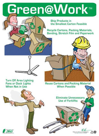 ZING At Work Poster Warehouse Application 16'X22' - official Zing product image 1
