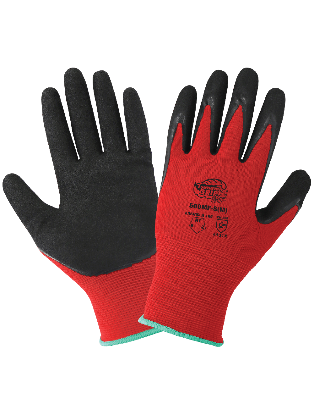 Tsunami Grip® MF Double-Dipped Mach Finish Nitrile Coated Gloves with Cut, Abrasion, and Puncture Resistance - 500MF
