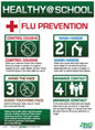 ZING Healthy@School Flu Prevention Poster 22'X16' - 5010