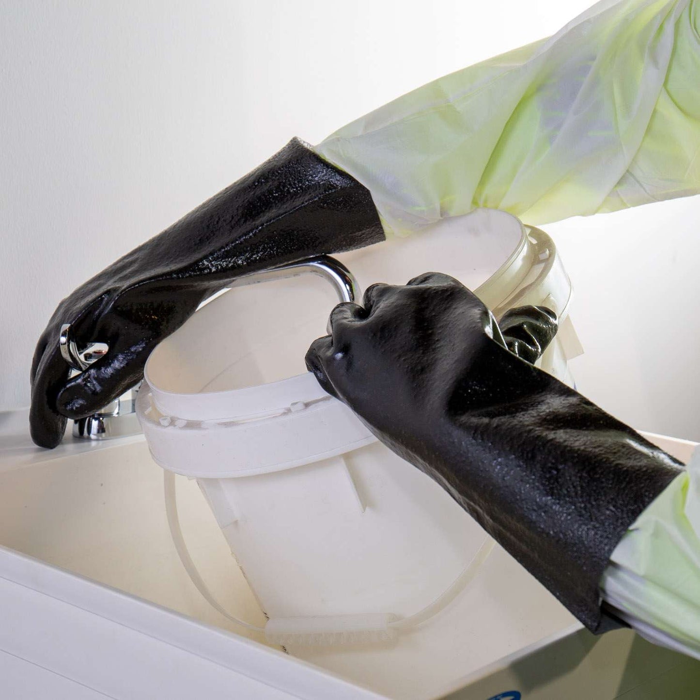 Cordova Black PVC, Rough Finish, Interlock Lined #5014R image 2