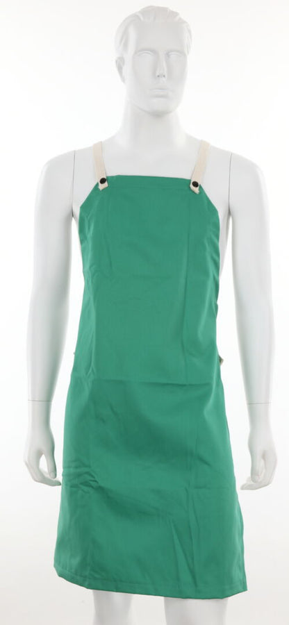 MCR Safety 39136 - F/R GREEN COTTON WELDNG BIB APRON 24X36 - manufacturer product image 2