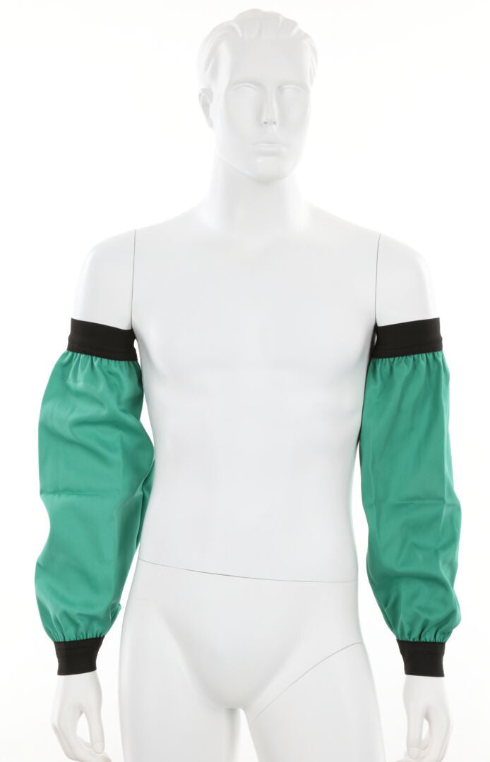 MCR Safety 39418 - F/R Green Cotton 18" Sleeve Elastic Wrst - manufacturer product image 2