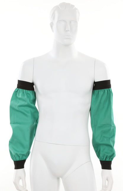 MCR Safety 39418 - F/R Green Cotton 18" Sleeve Elastic Wrst - manufacturer product image 2