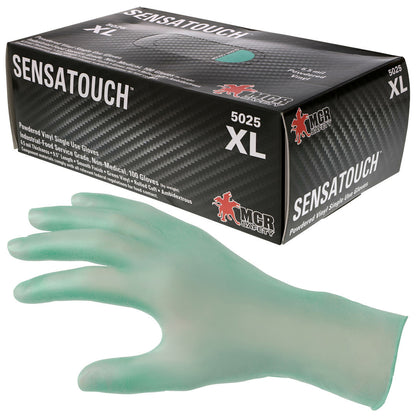 Powdered Vinyl Disposable Gloves, Industrial/Food Service Grade, Smooth Finish