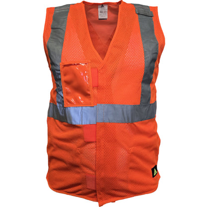 PIP Reflective Apparel 502SX ANSI Type R Class 2 Three Pocket Mesh Breakaway Vest