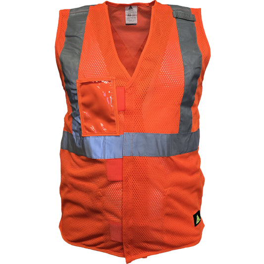 PIP Reflective Apparel 502SX ANSI Type R Class 2 Three Pocket Mesh Breakaway Vest