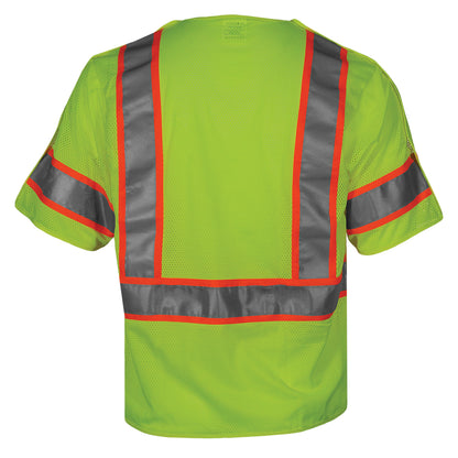 PIP Reflective Apparel 504ST ANSI Type R Class 3 Seven Pocket Mesh Breakaway Vest
